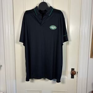Jets Football Polo Shirt Men's 3XL‎ NFL  NIke Dri-fit